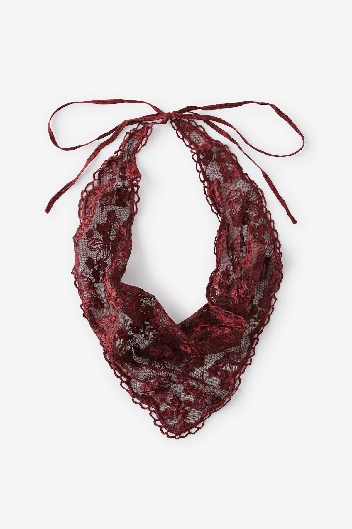 Rubi Not Your Everyday Scarf in Burgundy Floral Lace, $19.99 at Cotton On