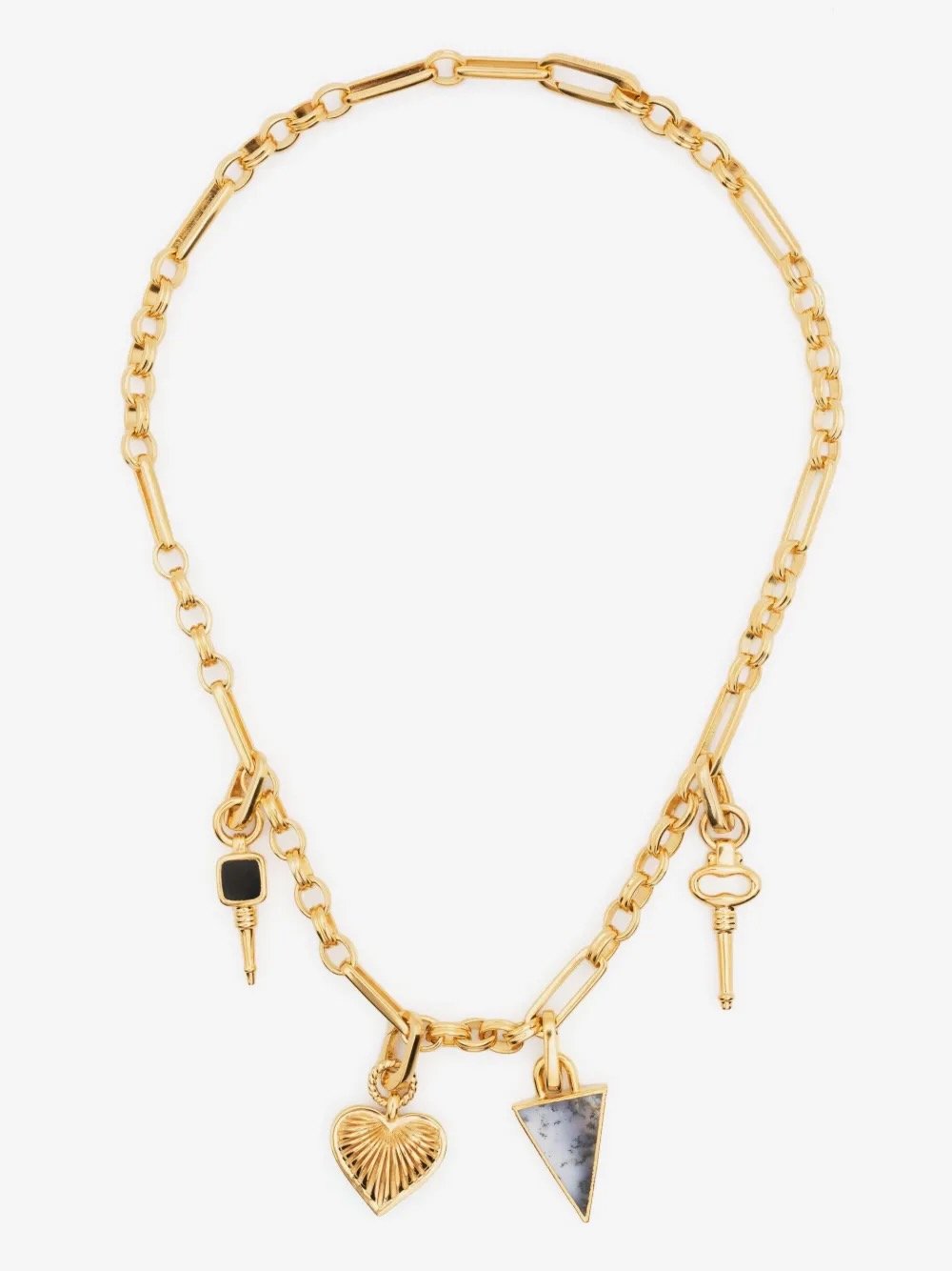 Missoma Gold Charm Chained Necklace, $848 at Farfetch
