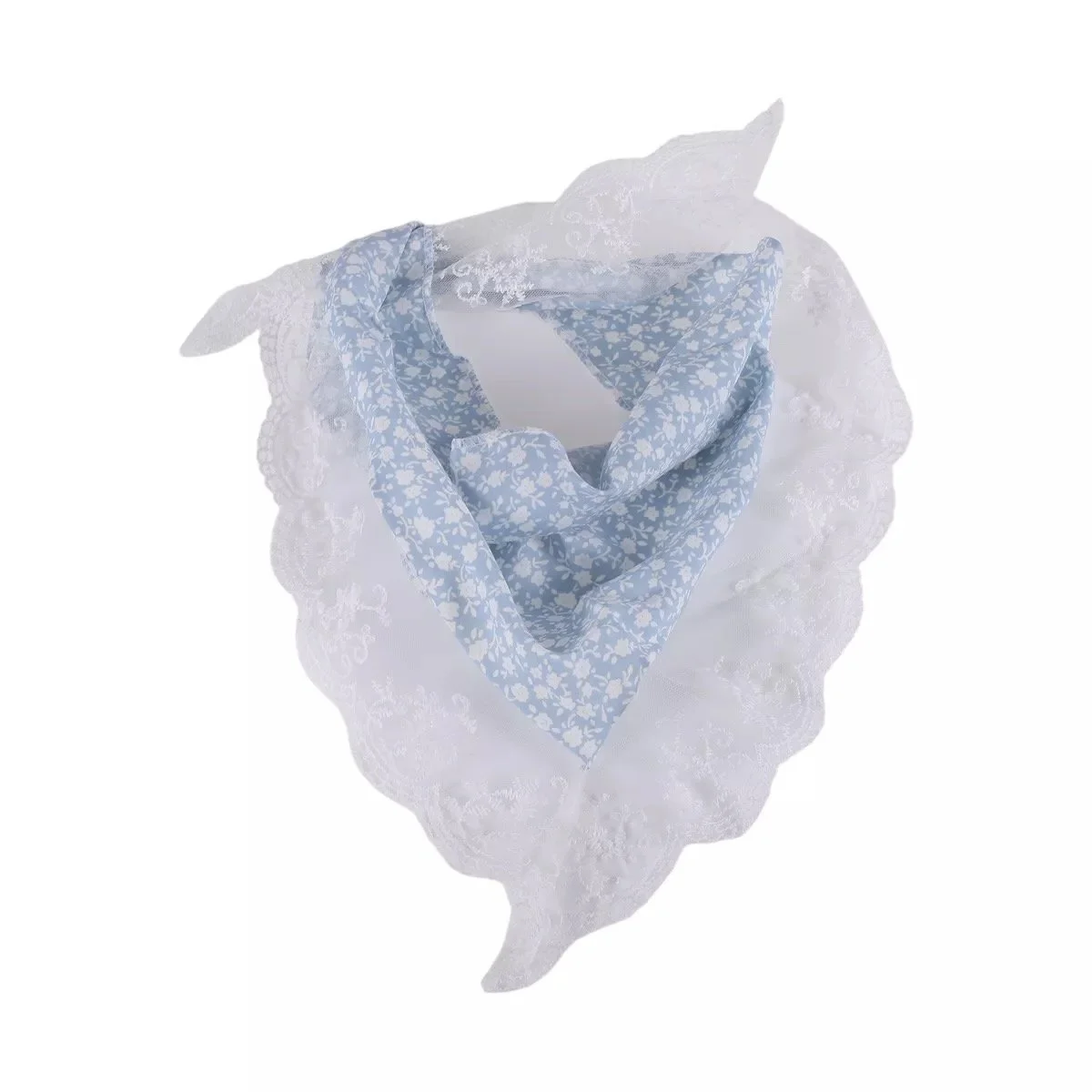 Unique Bargains Floral French Lace Triangle Bandana Blue, $8.49 at Target