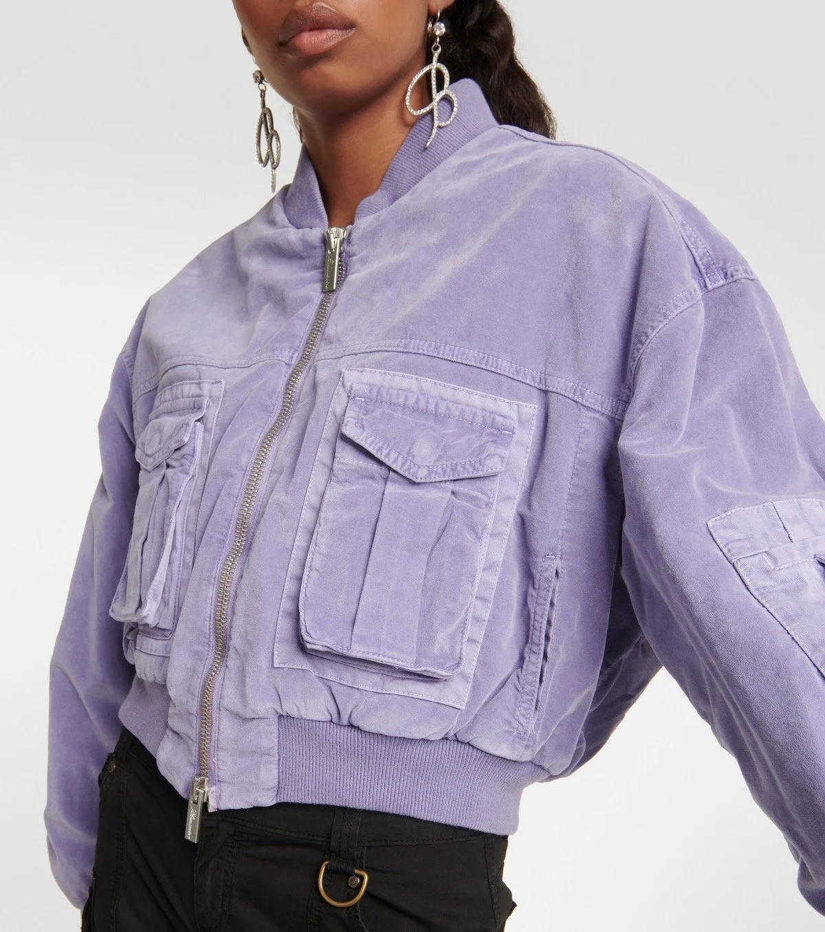 Blumarine Velvet Bomber Jacket, $1,176 at Mytheresa