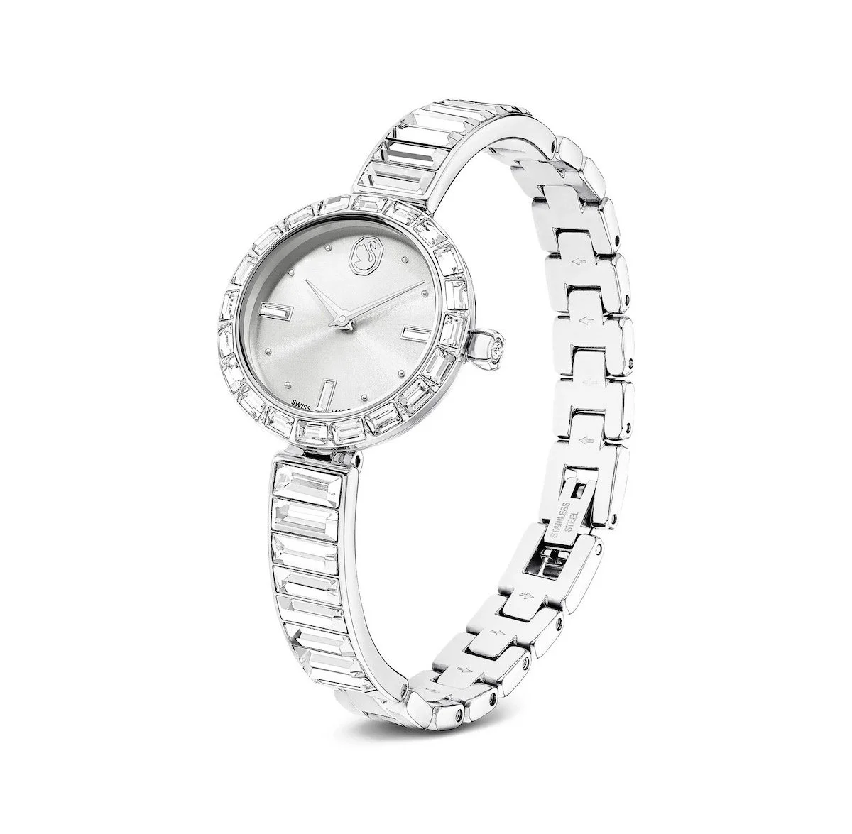 Swarovski Matrix Bangle 25mm, $560 at Farfetch