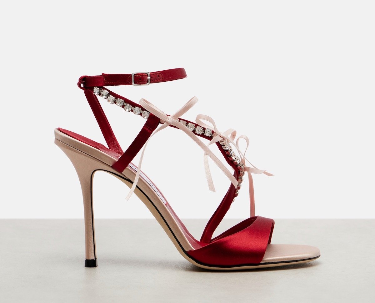 Jimmy Choo Lula 100 Crystal-Embellished Satin Sandals, $1,295 at Mytheresa