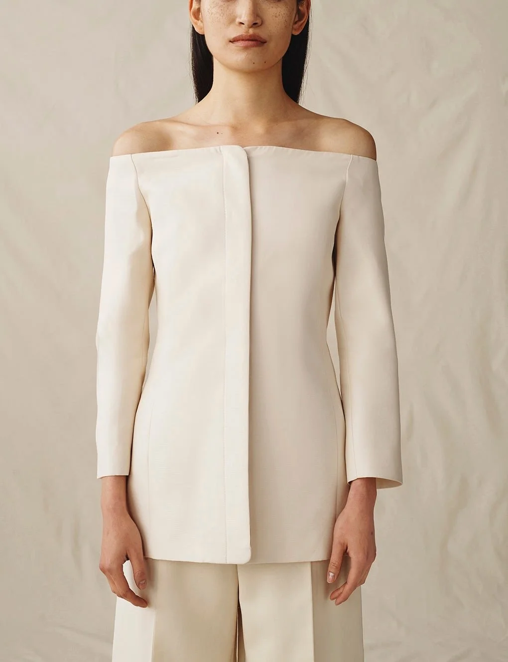 Attersee The Cecily Jacket in Cream, $1,295 at Attersee