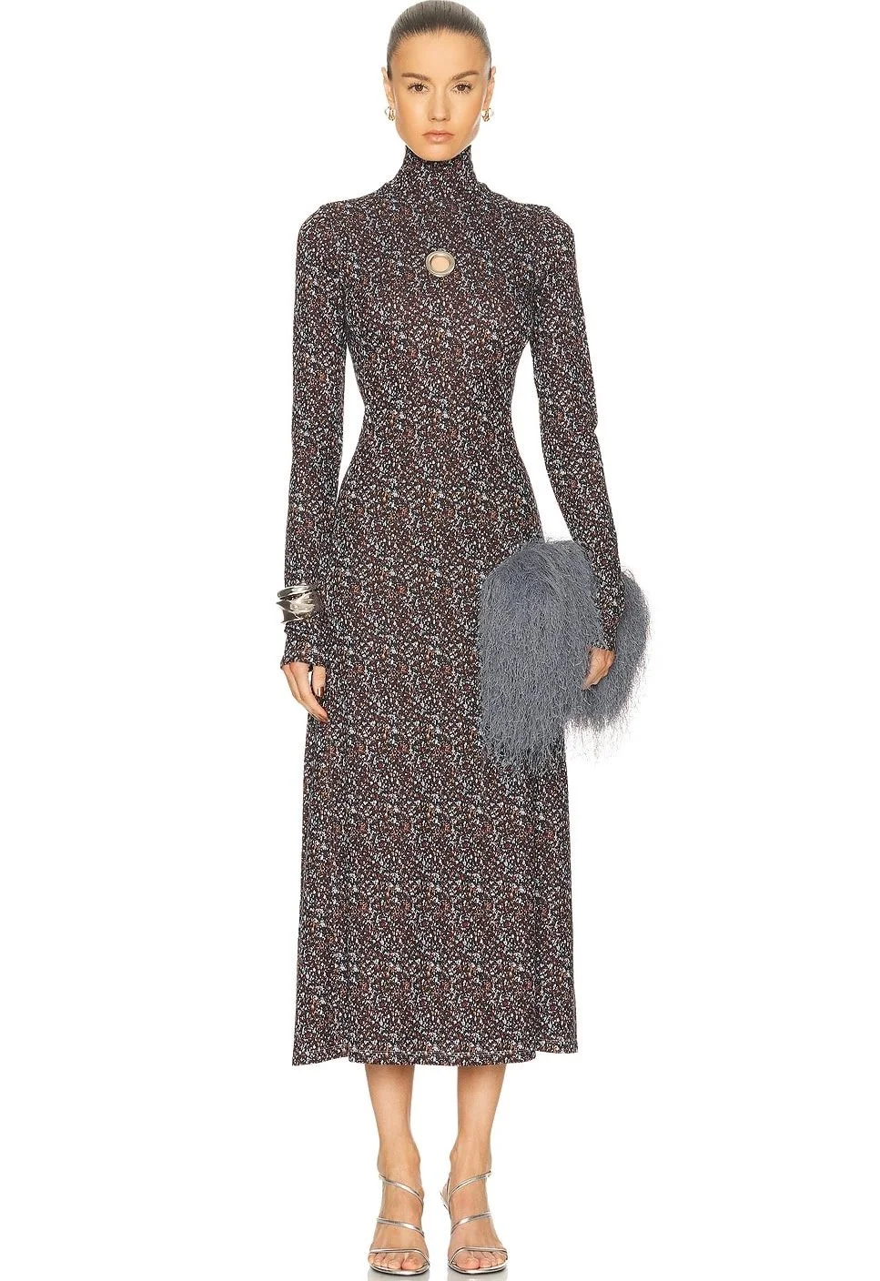 Rabanne Soft Volume Turtleneck Maxi Dress, $1,290 at FWRD
