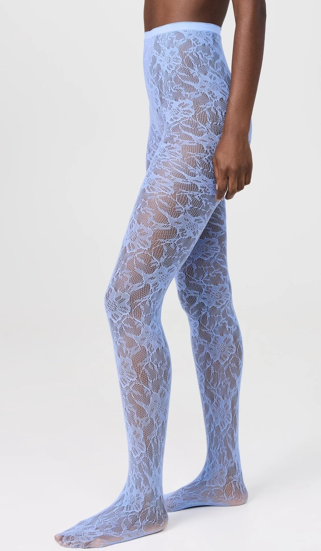 Stems Eden Mesh Tights in Blue, $38 at Shopbop
