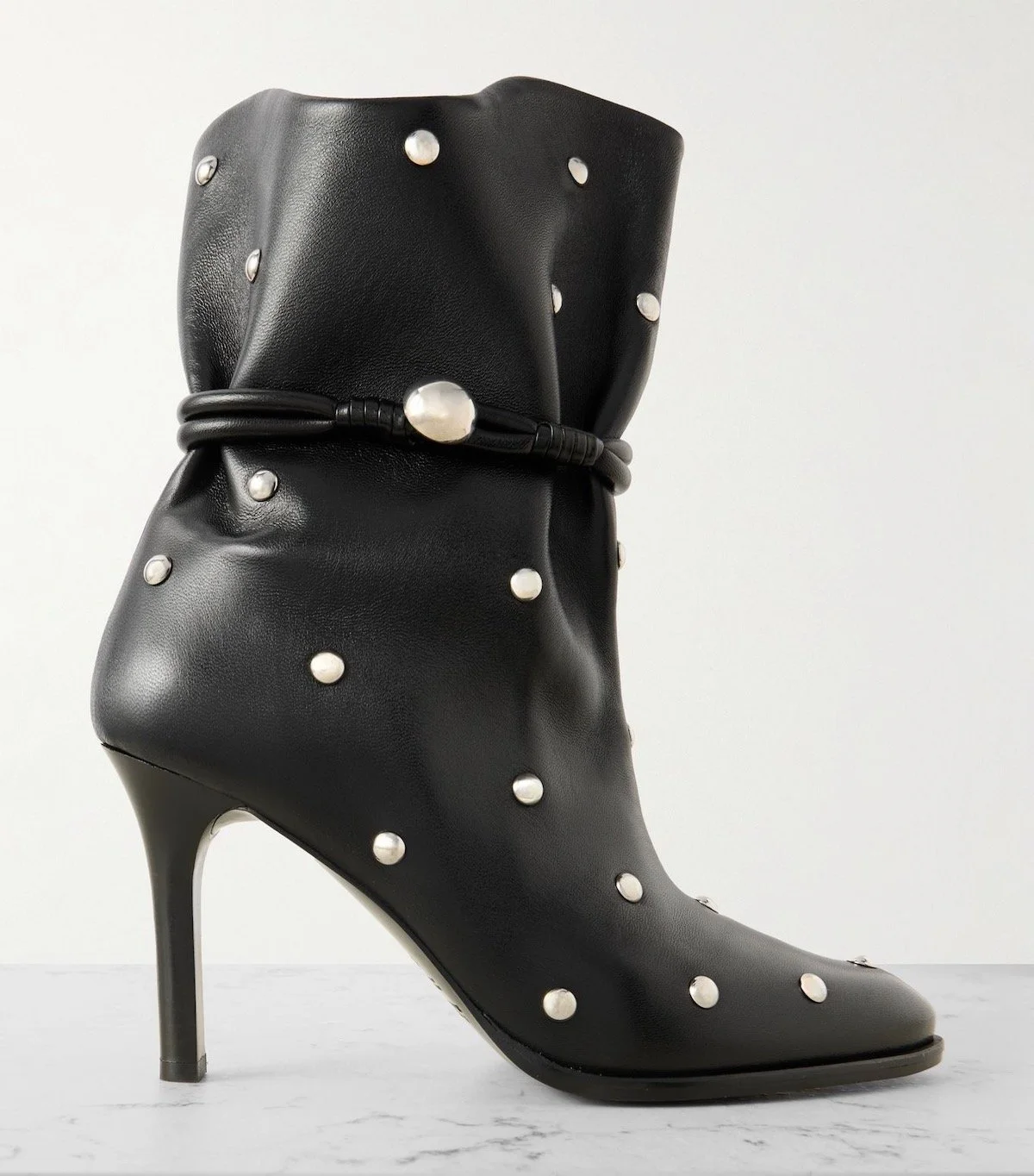 Isabel Marant Lolya Studded Leather Ankle Boots, $1,790 at Net-a-Porter