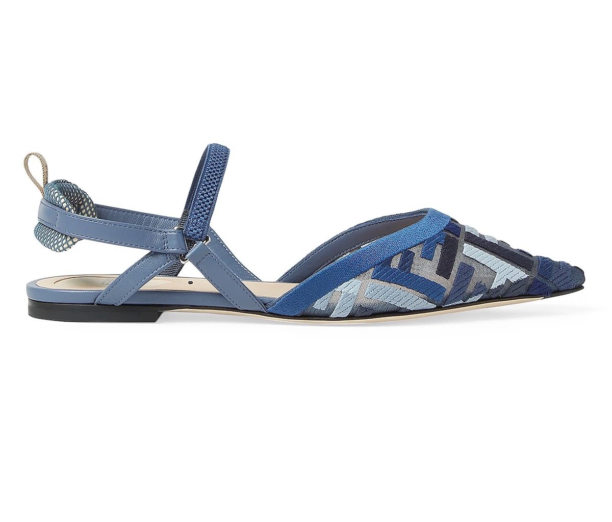Fendi Colibri FF Logo Slingback Flats, $995 at Saks