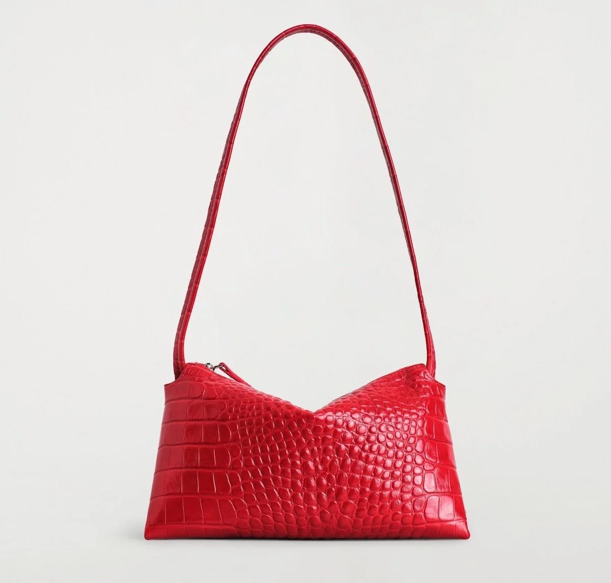 COS Mini Pavilion Shoulder Bag in Croc-Effect Leather, $169 at COS