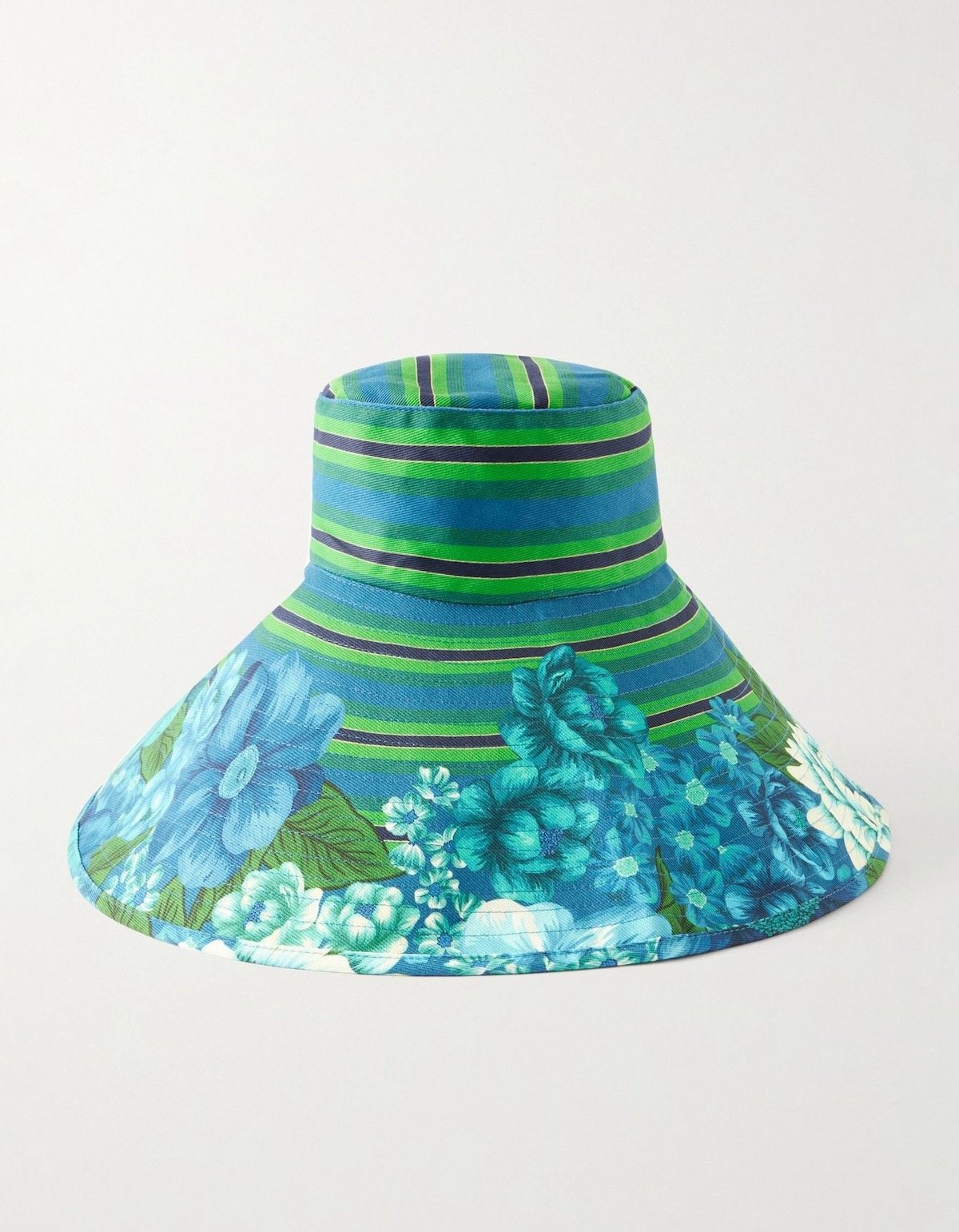 Alémais Margo Printed Cotton-Twill Sunhat, $250 at Net-a-Porter