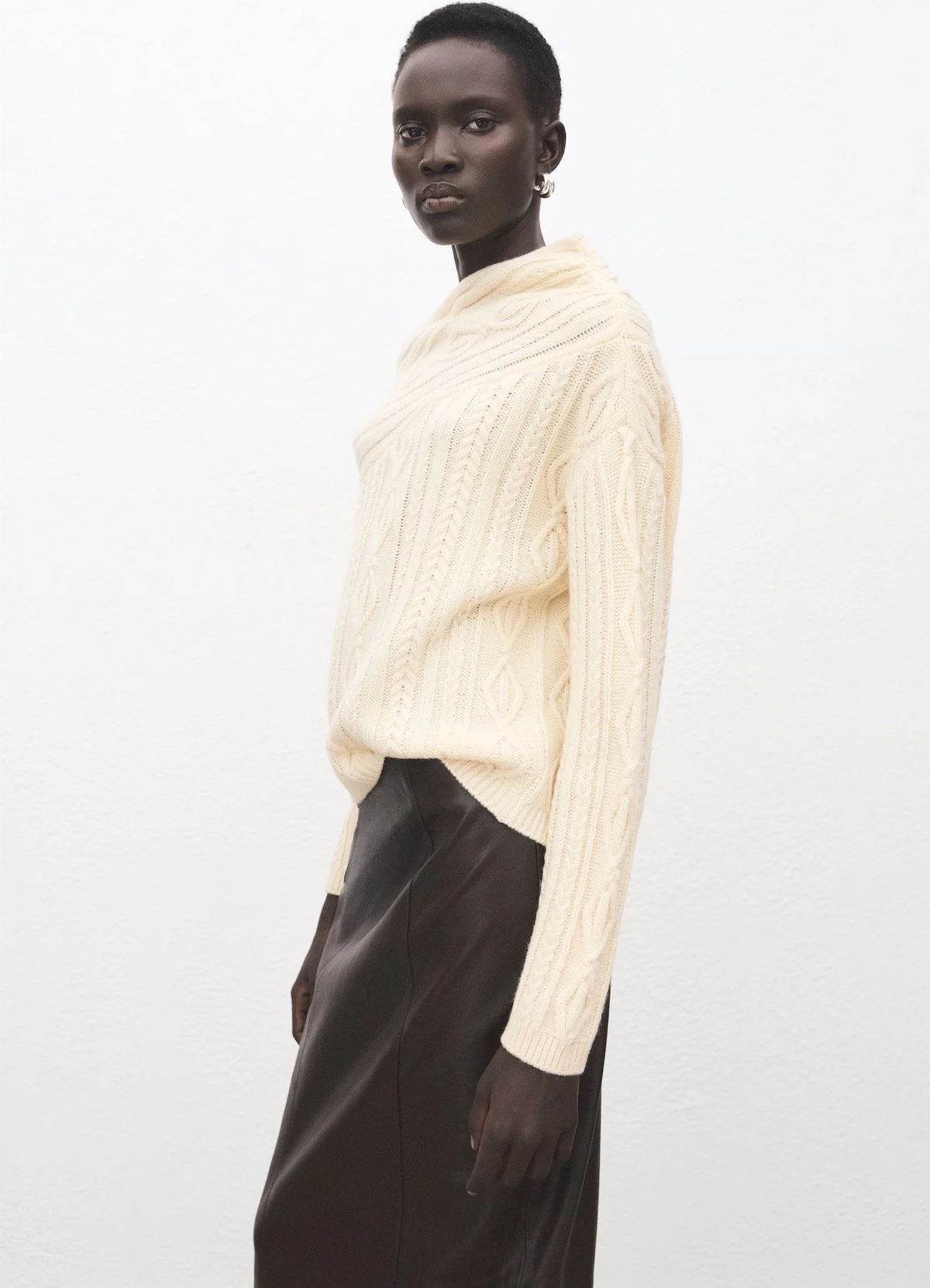 Mango Braided Wool-Blend Sweater, $79.99 at Mango