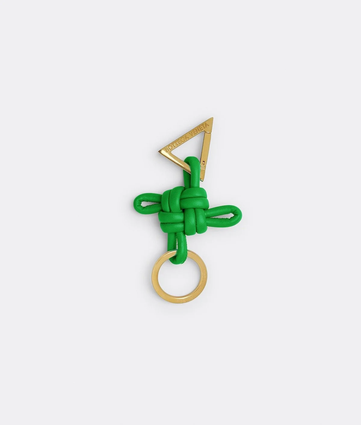 Bottega Veneta Double Knot Key Ring in Parakeet, $390 at Bottega Veneta