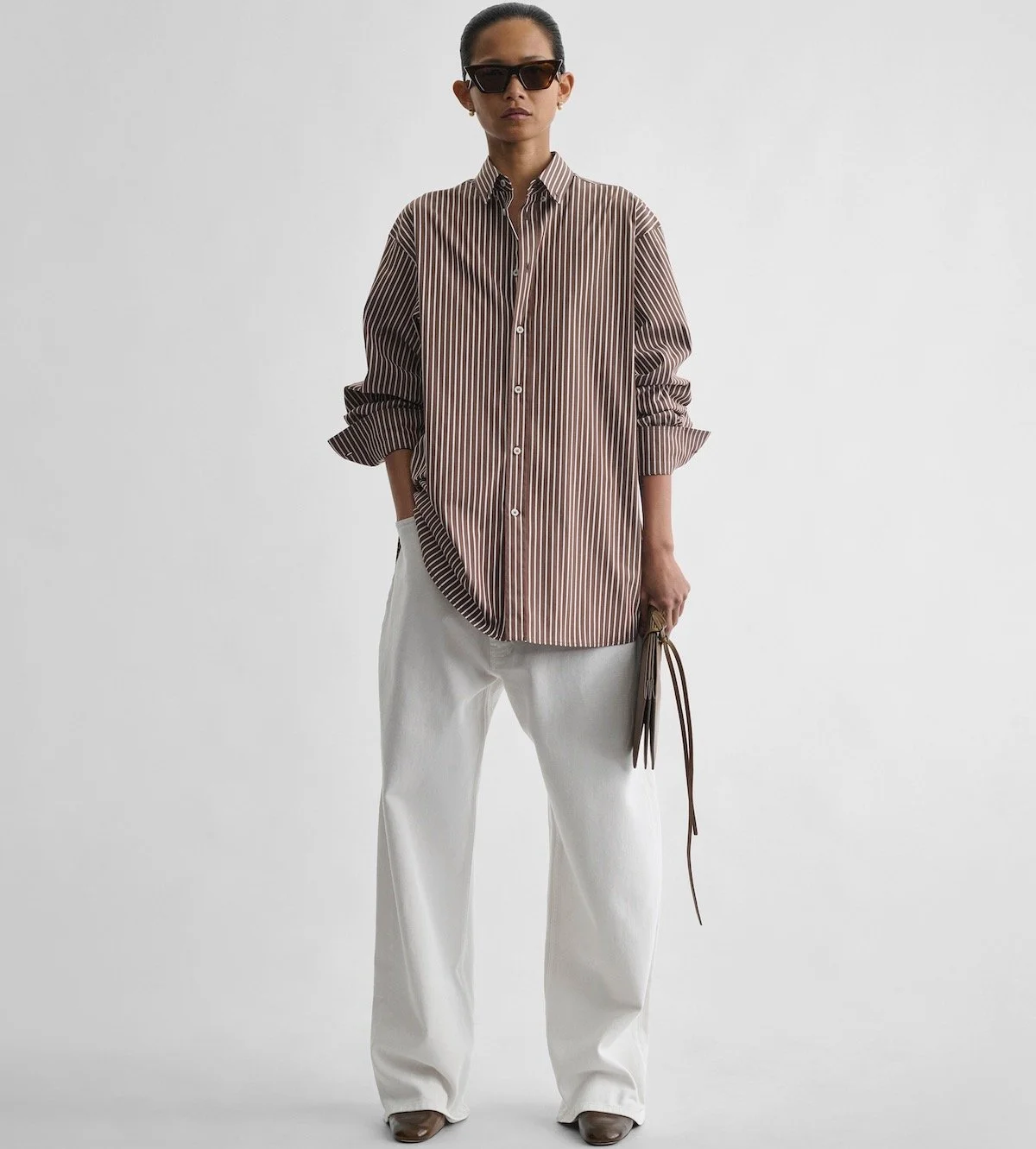 Phoebe Philo Drop Jeans in Chewing Gum Cotton, $1,100 at Phoebe Philo