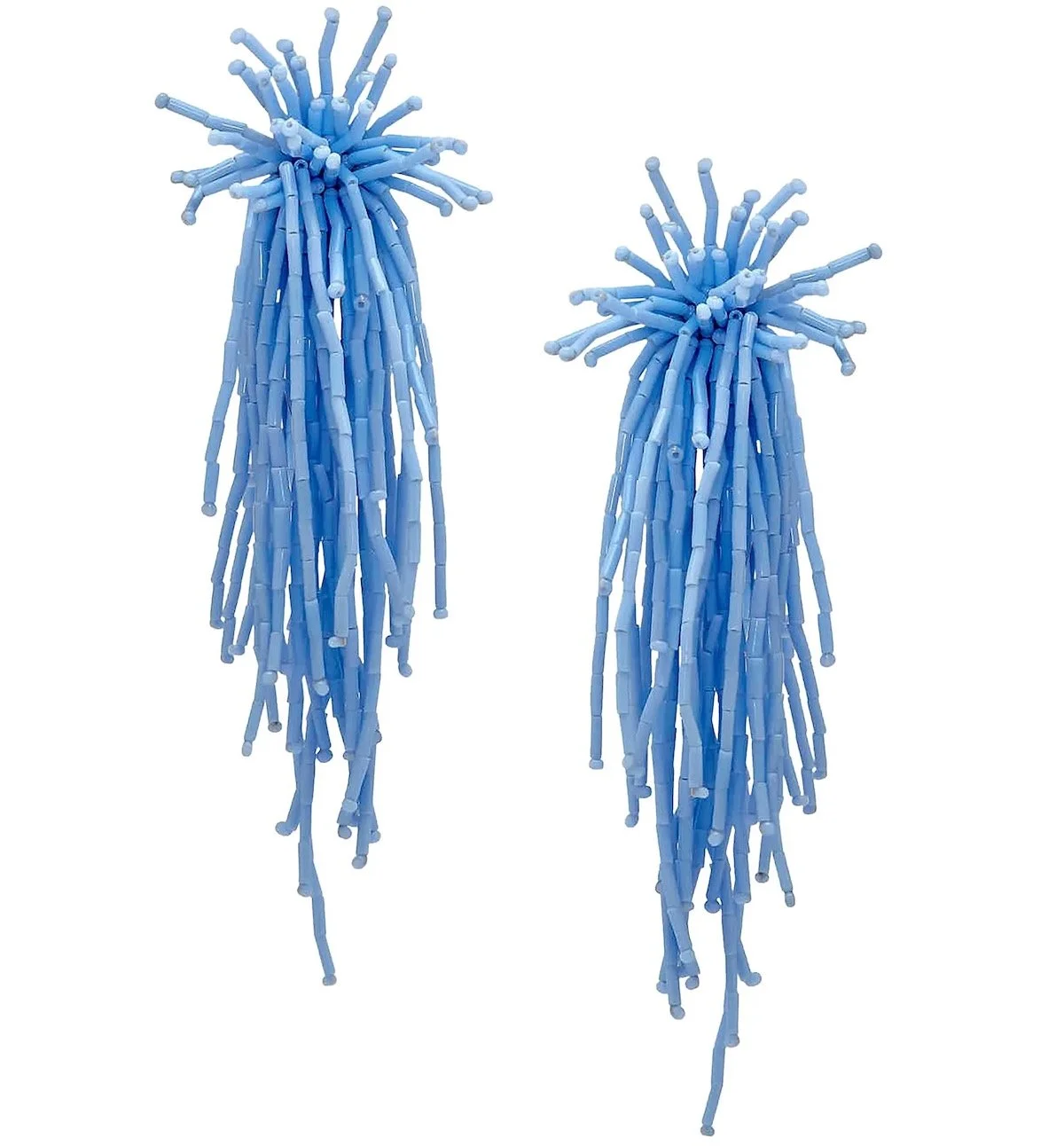 Oscar de la Renta Firework Tassel Glass Bead Drop Earrings, $350 at Saks