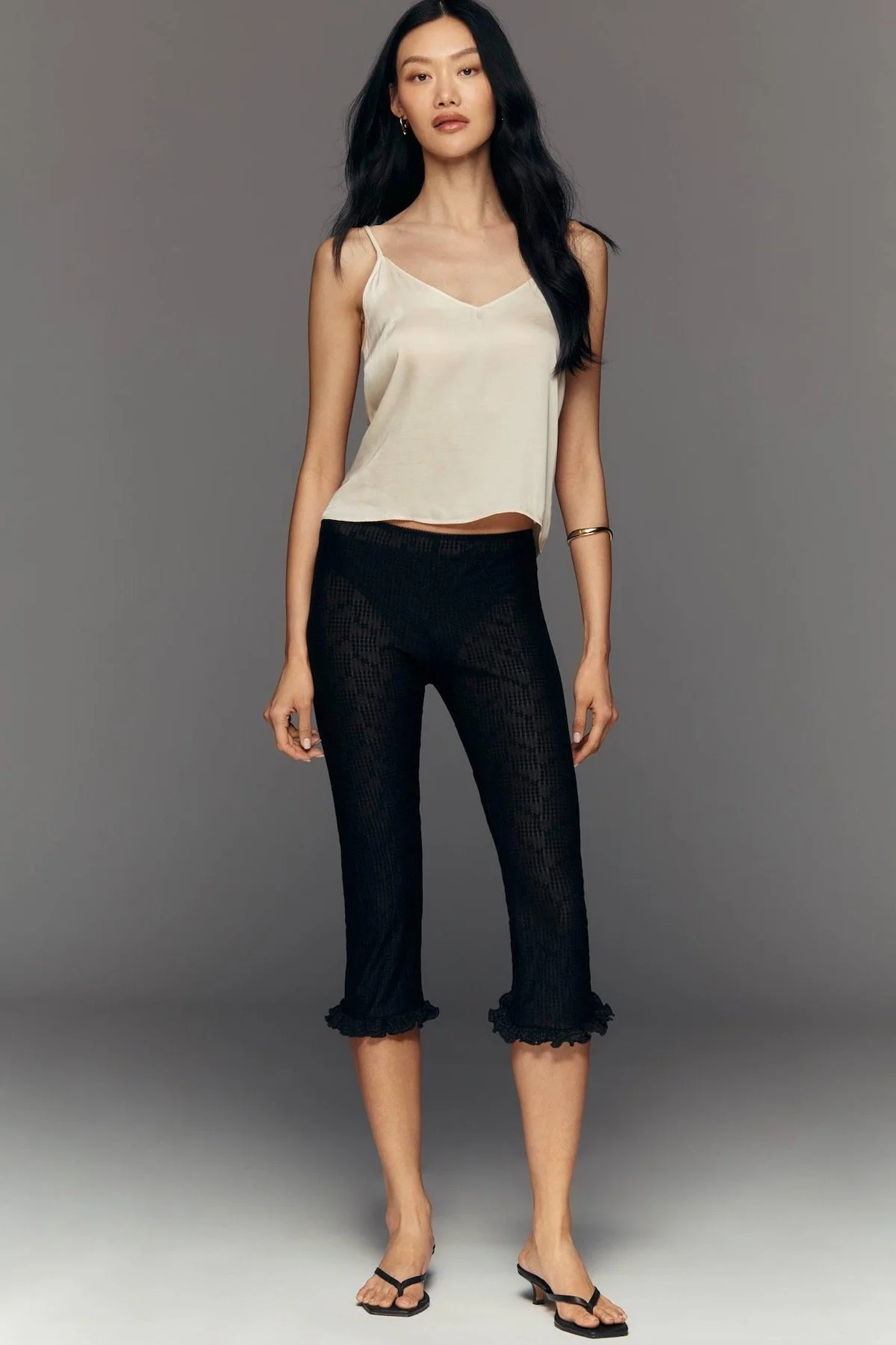By Anthropologie Ruffle Capri Pants, $98 at Anthropologie