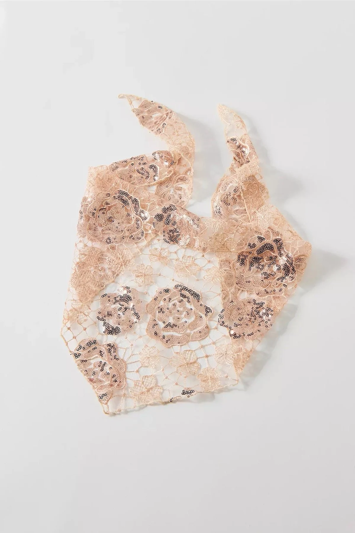 Urban Outfitters Embellished Lace Headscarf in Peach, $9.99 at Urban Outfitters