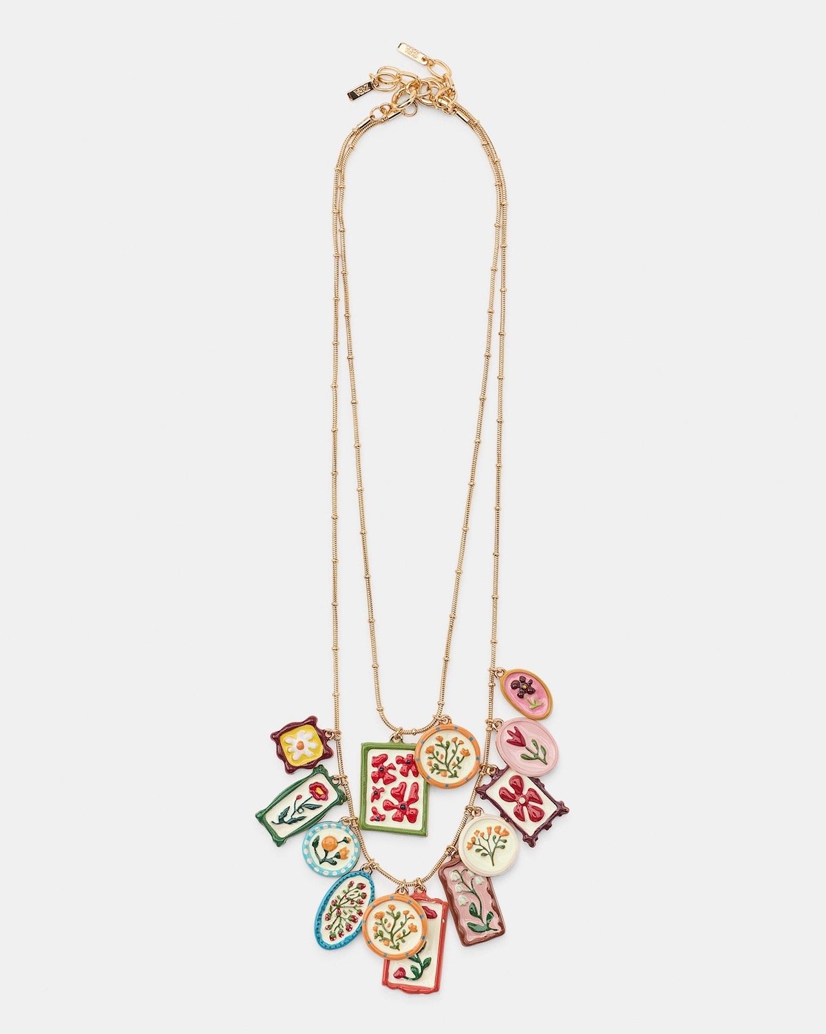 Zara Pack of 2 Metal Charm Necklaces, $45.90 at Zara