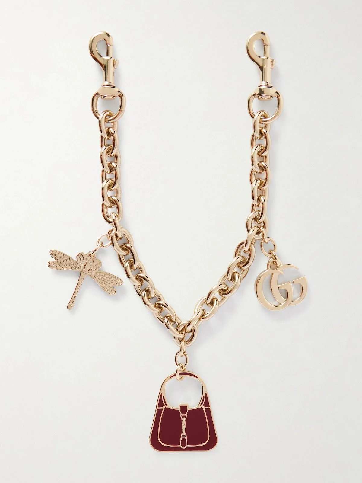 Gucci Gold-Tone and Enamel Keychain, $550 at Net-a-Porter