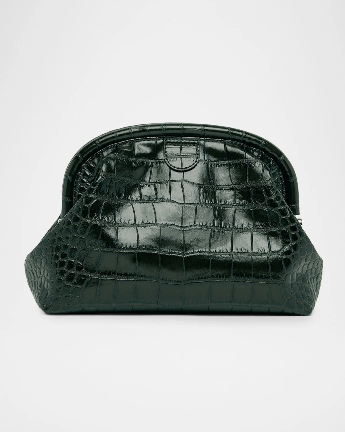 Stella McCartney Falabella Croc-Embossed Clutch, $1,395 at Neiman Marcus