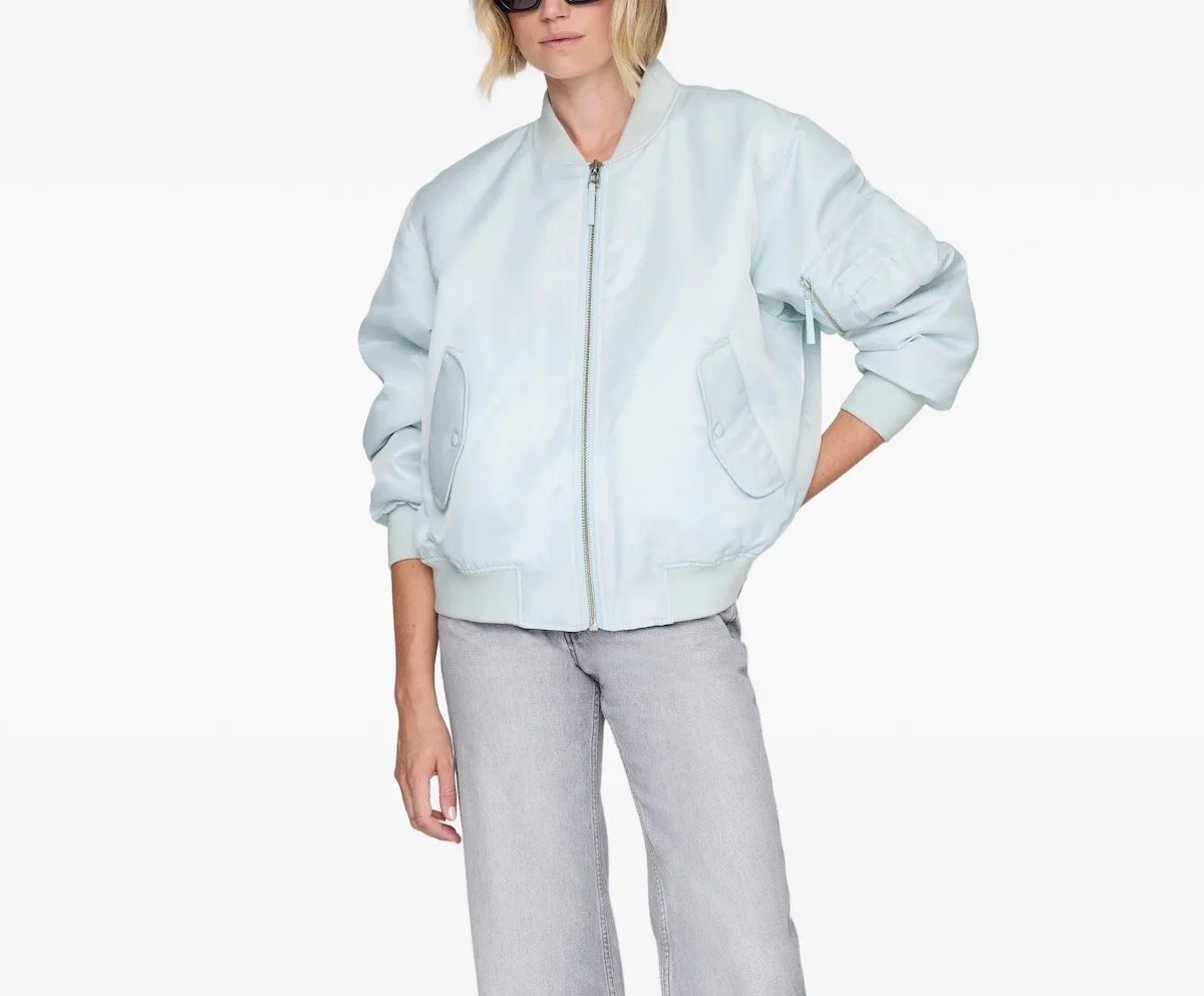 ANINE BING Leon Zippered Bomber Jacket, $400 at Farfetch