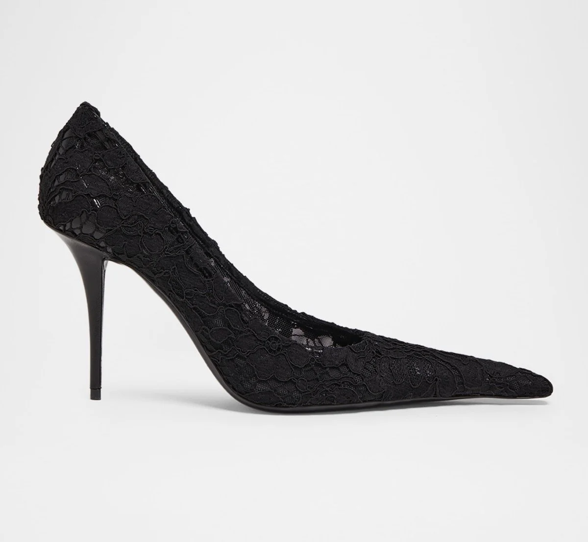 Saint Laurent 95mm Thierry Satin Slingback Pumps, $1,450 at Neiman Marcus