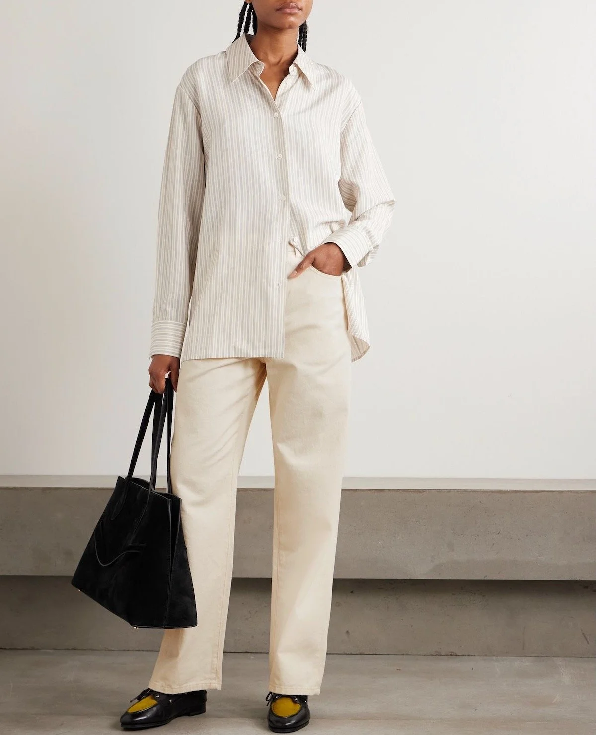 Róhe High-Rise Wide-Leg Jeans, $420 at Net-a-Porter