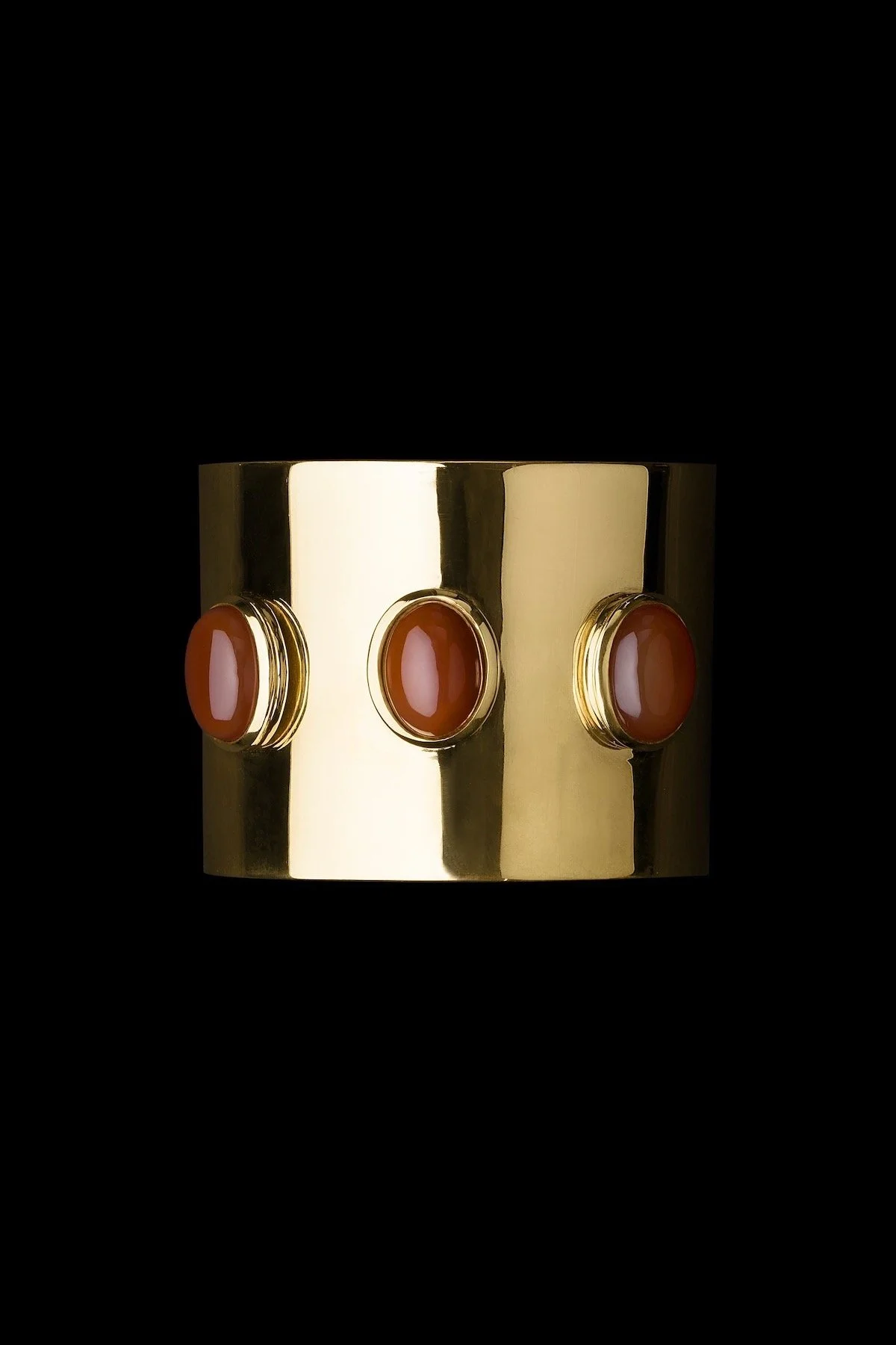 Juju Vera Fiona Carnelian Gold Cuff, $950 at Juju Vera