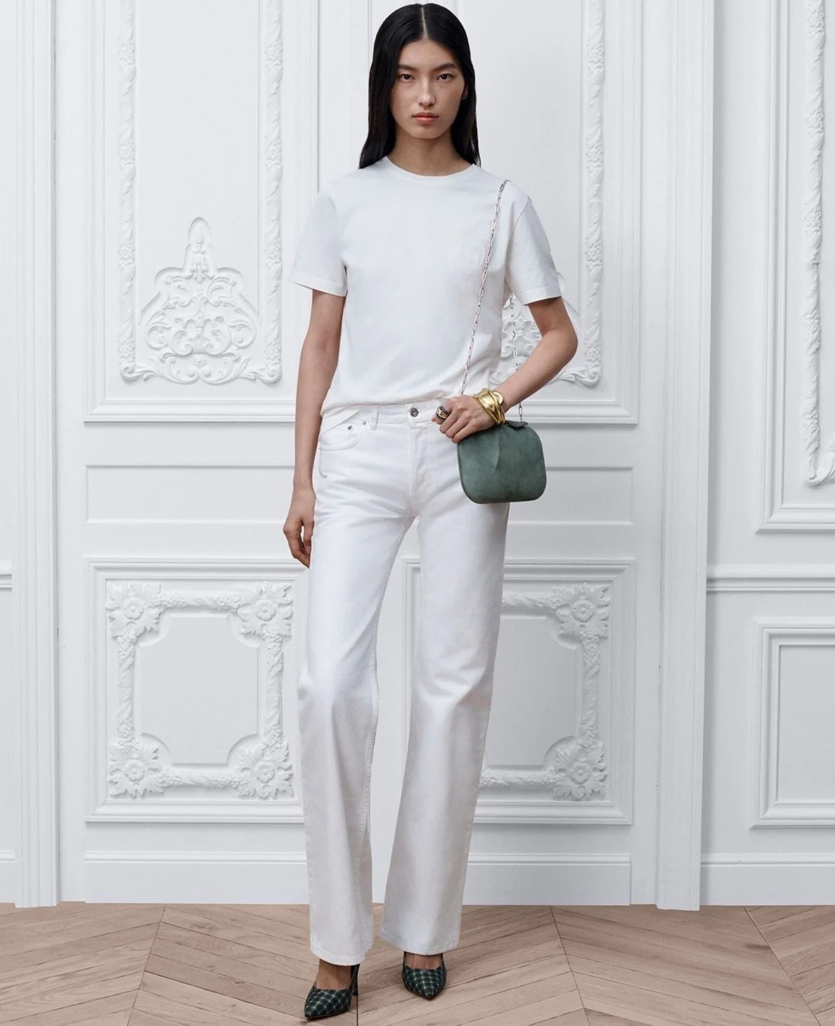 Dior Regular-Fit Jeans in White Cotton Denim, $1,650 at Dior
