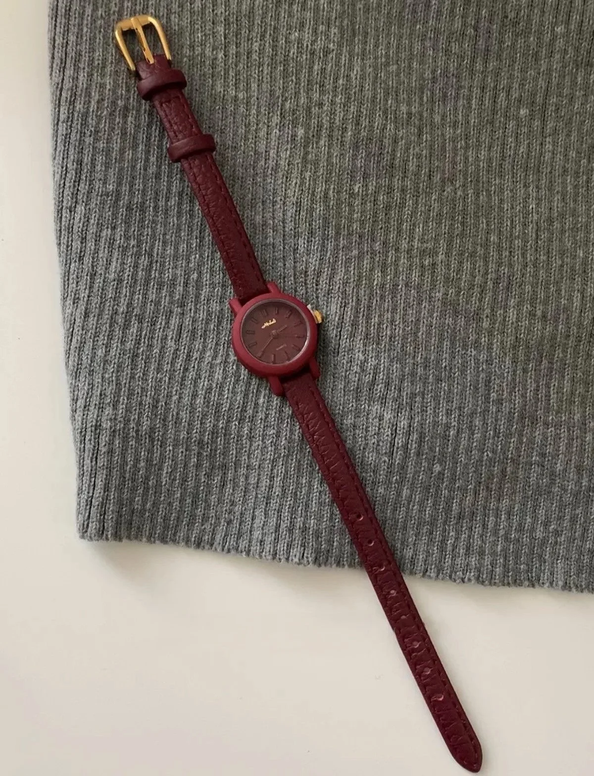 Lacceti Maroon Collection Watches in Style 4, $59.99 at Lacceti