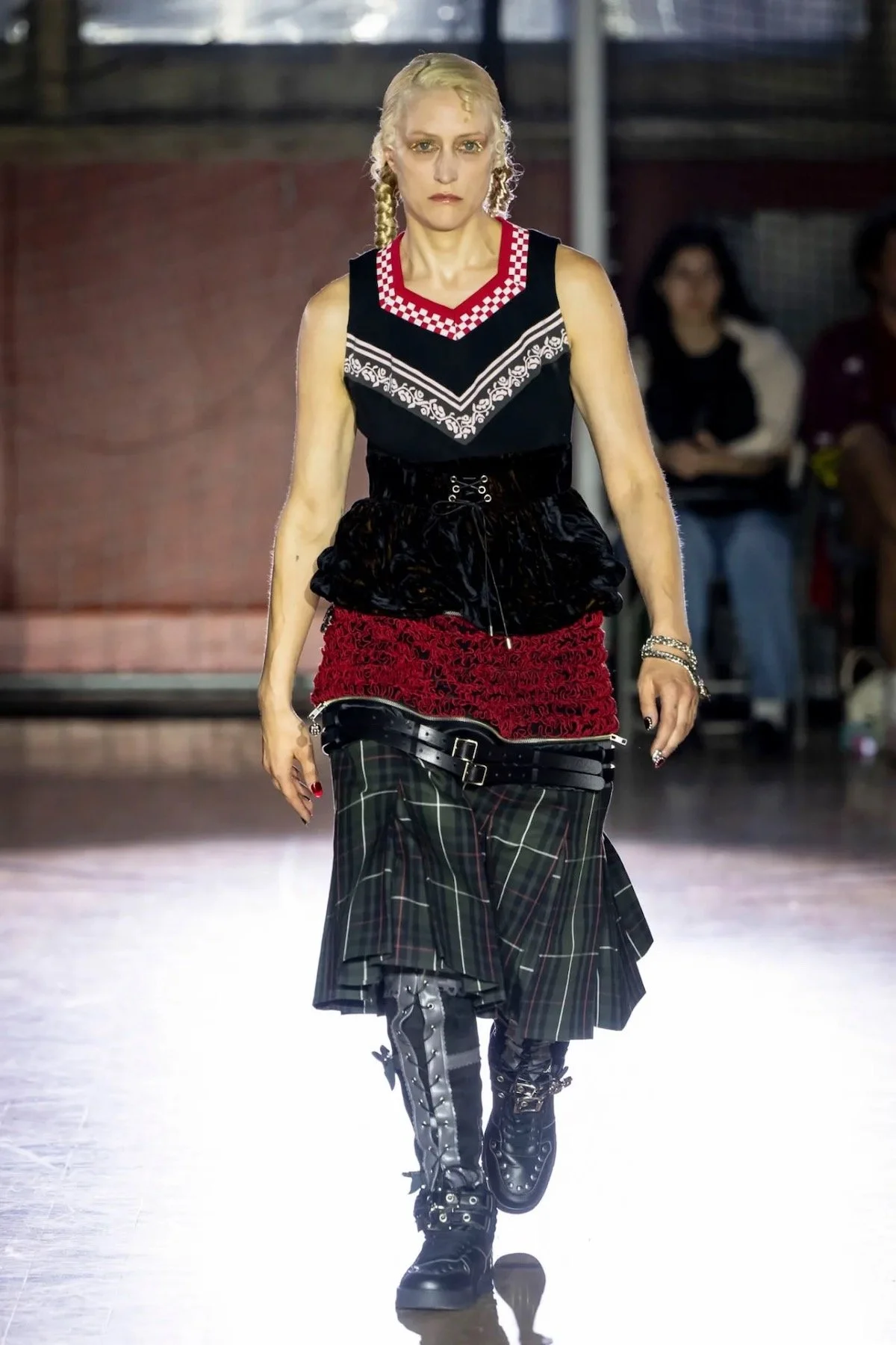 Playing With Plaid Chopova Lowena Spring 2026 Image: Courtesy