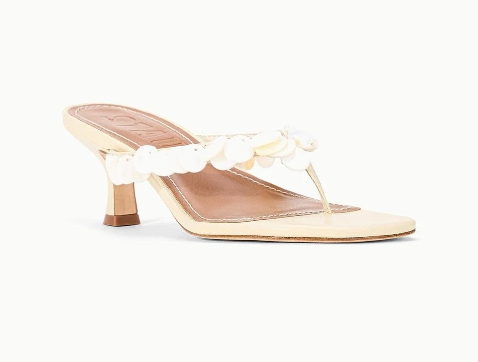 Staud Freja Kitten Heel in Cream, $395 at Staud