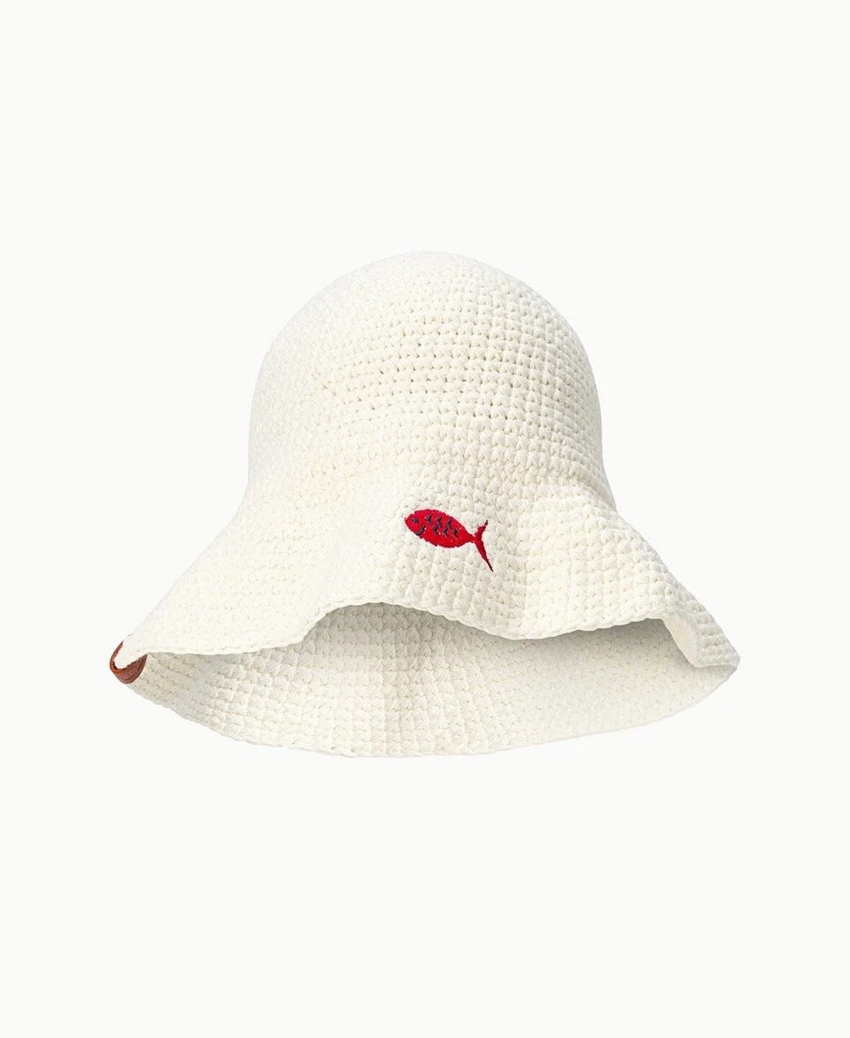 Staud Meyers Crochet Hat Da Adolfo, $195 at Staud
