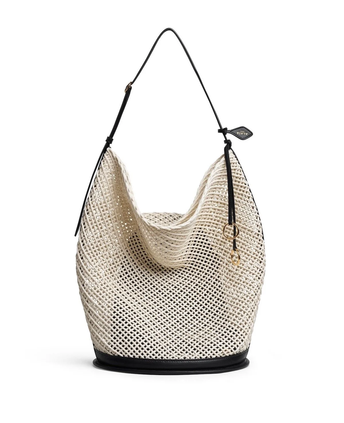 Alaïa Hip Large Bucket Bag in Cotton Net, $3,760 at Alaïa