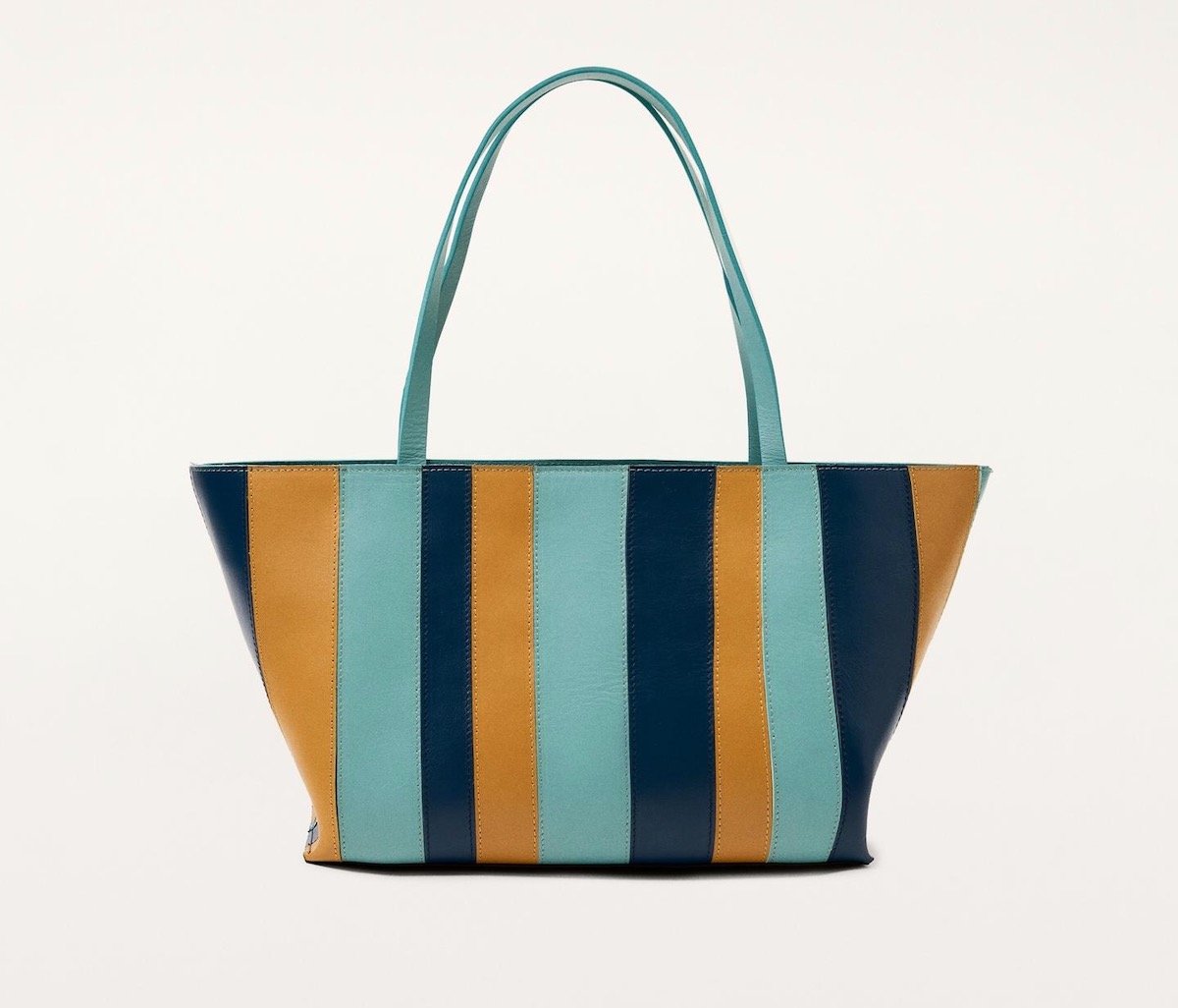 Zara Limited Edition Striped Leather Shopper, $279 at Zara