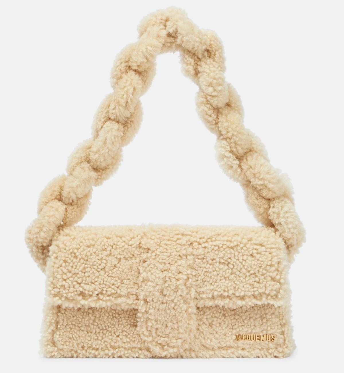 Jacquemus Le Bambidou Shearling Shoulder Bag, $1,151 at Mytheresa
