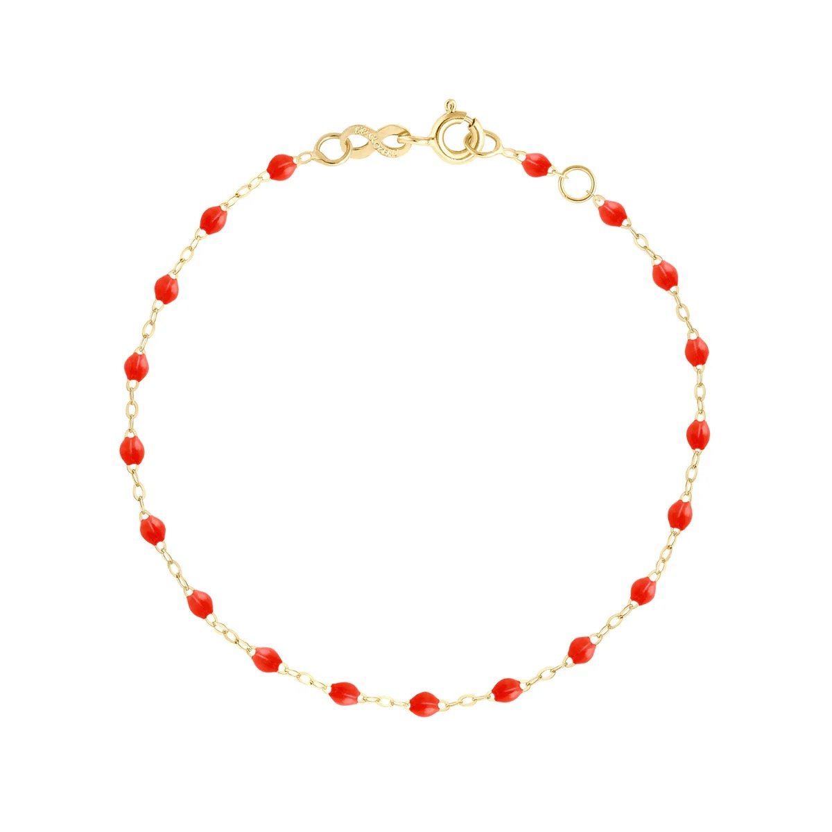 Gigi Clozeau Classic Gigi Coral Anklet, Yellow Gold, 9.4”, $330 at Gigi Clozeau