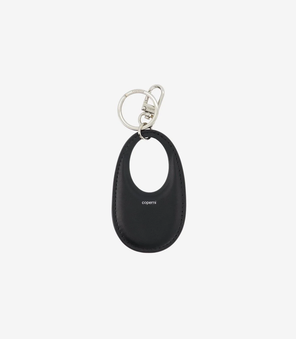 Coperni Signature Swipe Keychain in Black Leather, $142 at Coperni