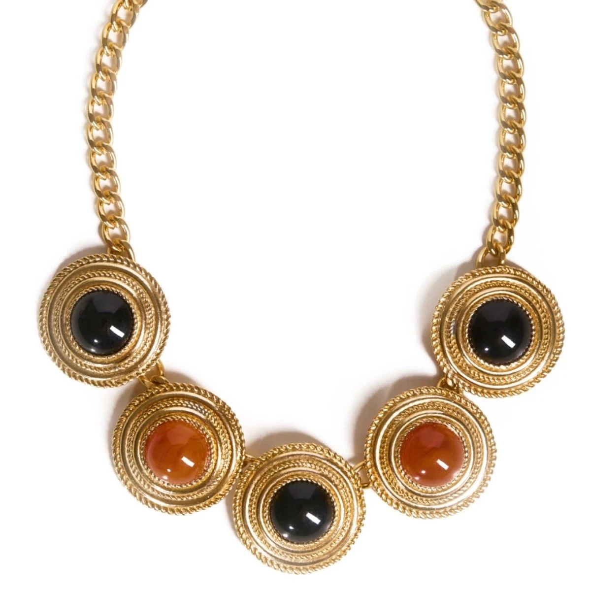 Caramel Vintage Jewellery Cilla Necklace, $230 at Wolf & Badger