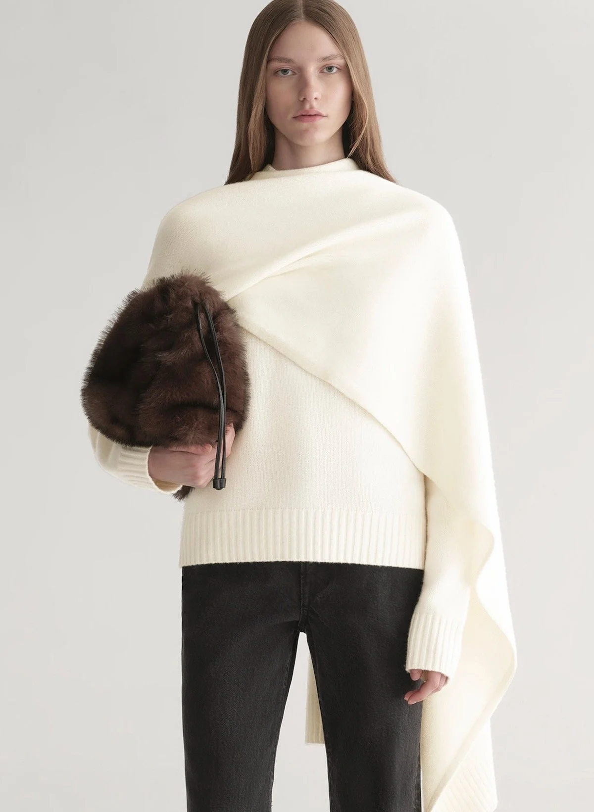 A.L.C. Davin Draped Wool Sweater, $695 at A.L.C.