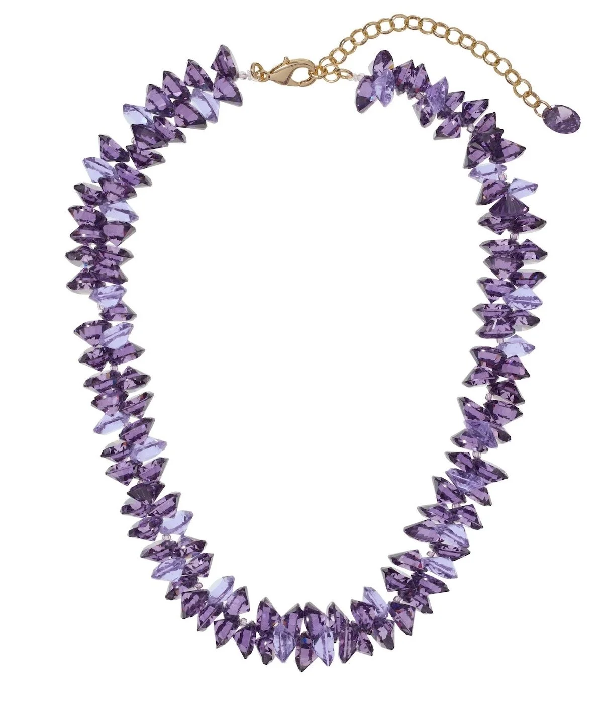 Roxanne Assoulin The Cubic Cluster Necklace in Grape, $330 at Roxanne Assoulin