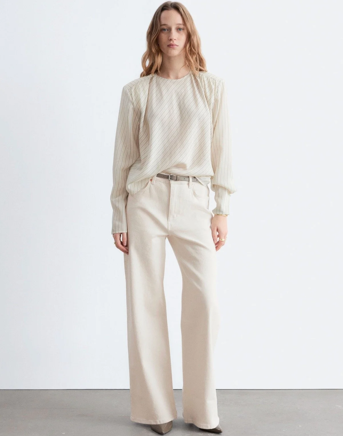 & Other Stories Wide-Leg Jeans in White, $129 at & Other Stories