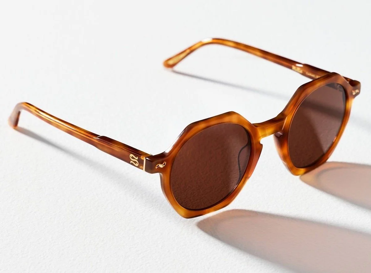 Sardine Millie Geo Circle Bright Tortie Sunglasses, $197 at Anthropologie