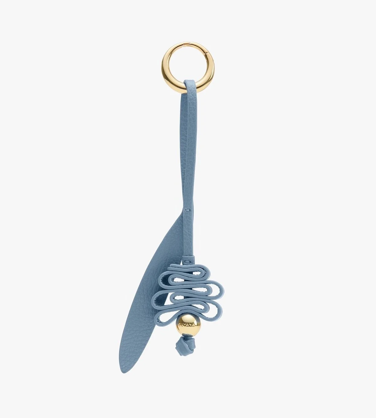 Cuyana Serpentina Keychain in Azure, $78 at Cuyana