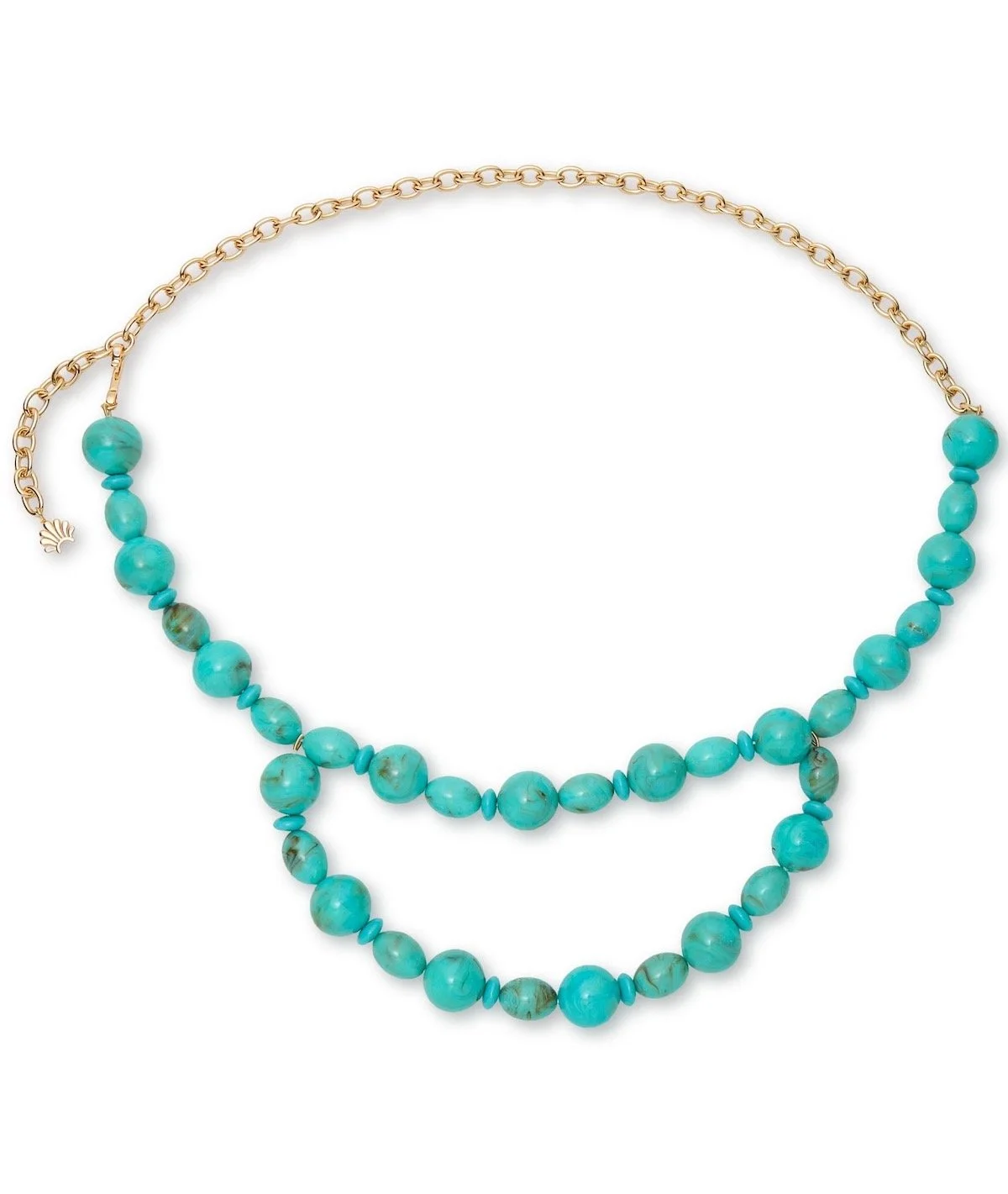 Lele Sadoughi Turquoise Aventura Chain Belt, $119 at Lele Sadoughi