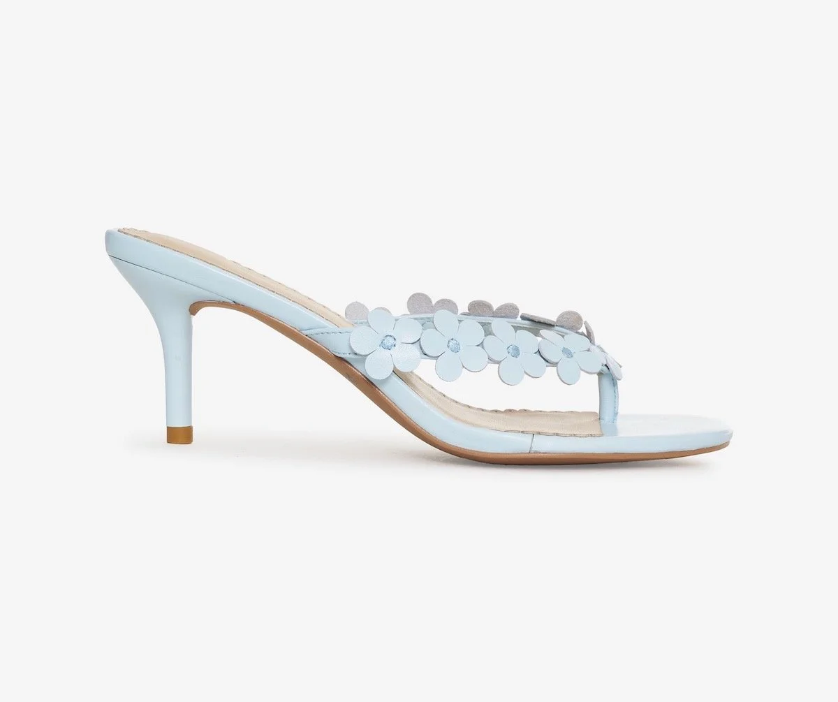 For Love & Lemons Gia Floral Heel, $189 at For Love & Lemons