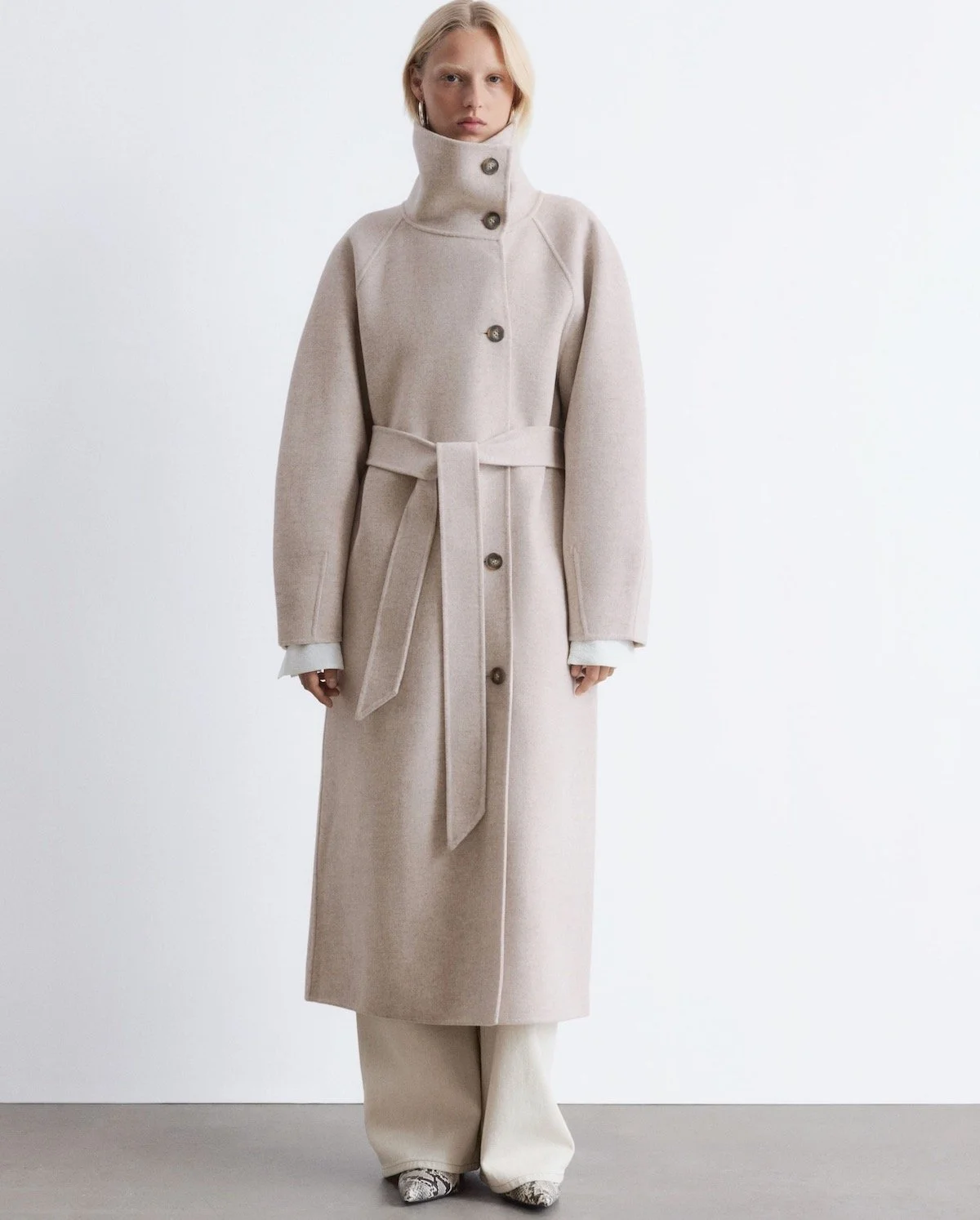 & Other Stories Funnel-Collar Wool Coat, $379 at & Other Stories