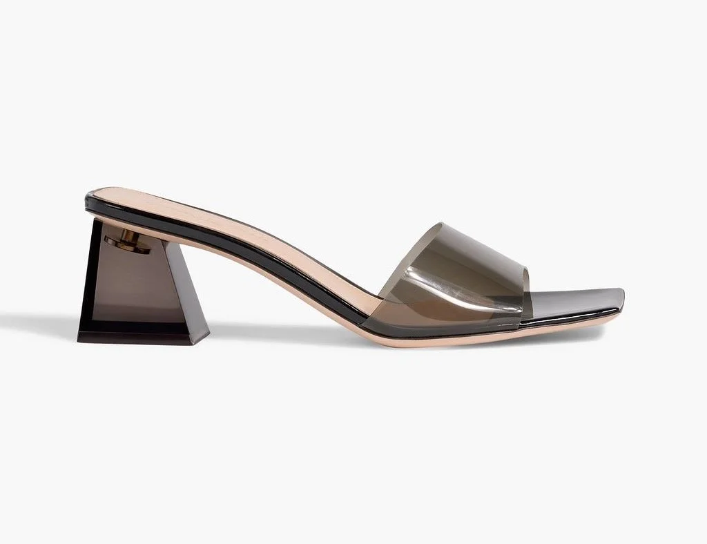 Gianvito Rossi Cosmic 55 TPU Mules in Black, $403 at The Outnet