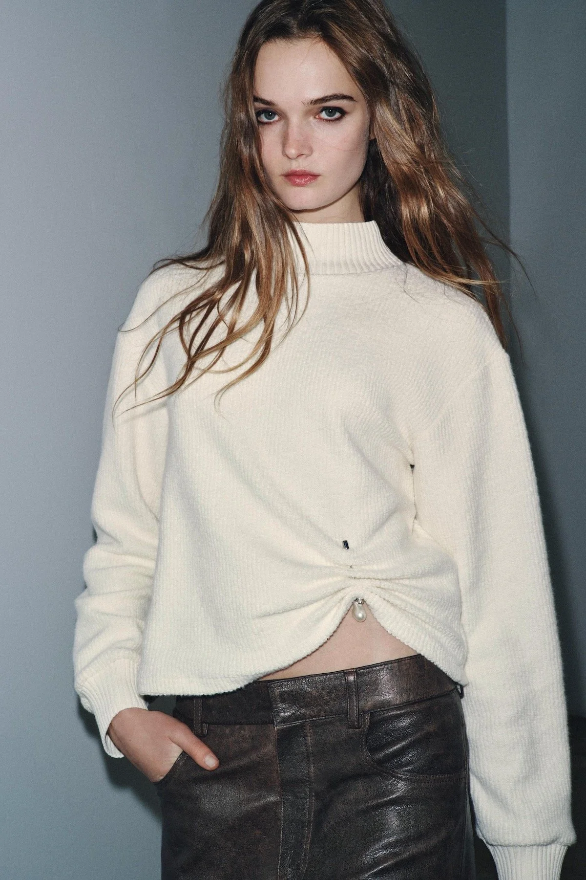 Zara Rustic Brooch Sweatshirt, $29.94 at Zara