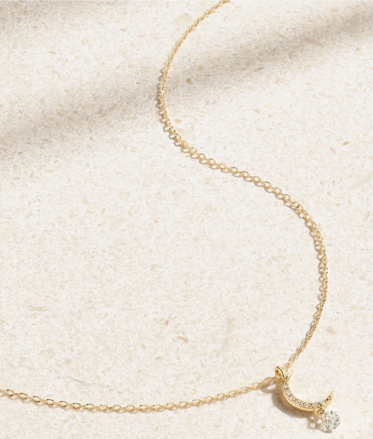Persée Séléné 18-Karat Gold Diamond Necklace, $680 at Net-a-Porter