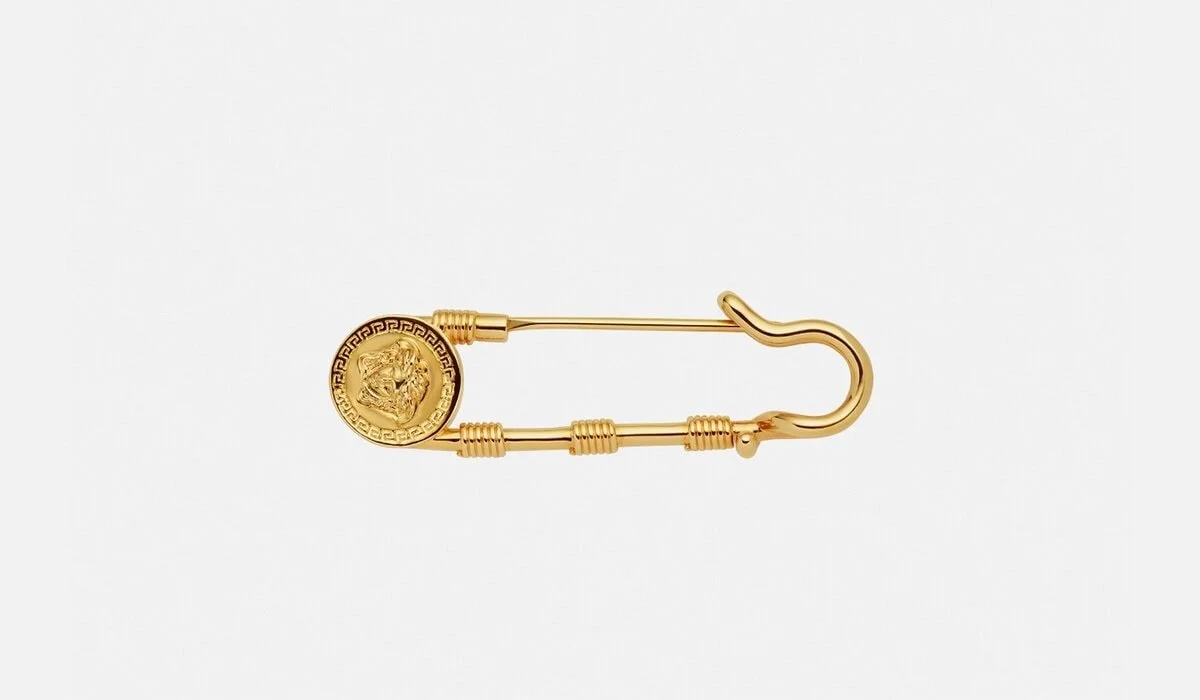 Versace Safety Pin Brooch, $295 at Versace