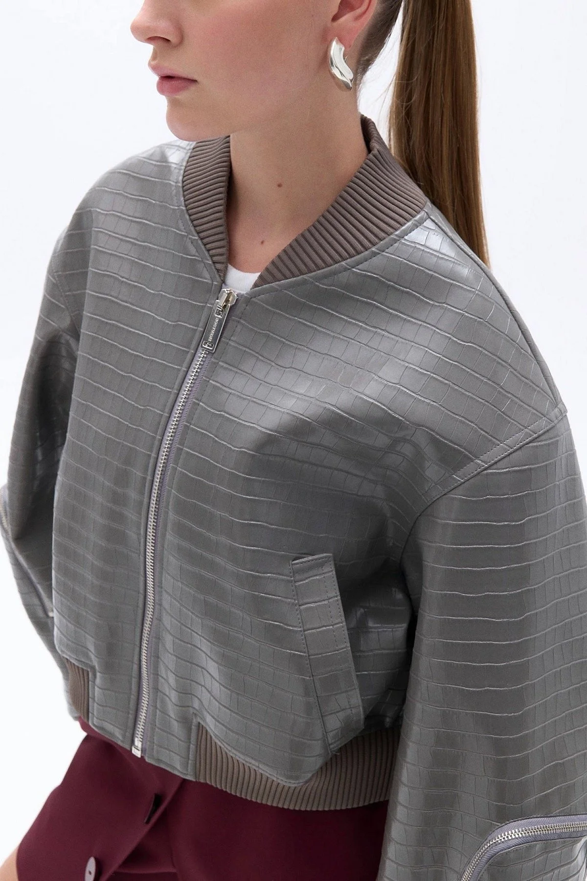 Nocturne Faux Leather Bomber Jacket, $95.70 at Urban Outfitters